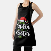 サンタ親愛ー姉がクリスマスの家族おもしろいをやった エプロン (インサイチュ)