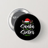 サンタ親愛ー姉がクリスマスの家族おもしろいをやった 缶バッジ (正面&裏面)