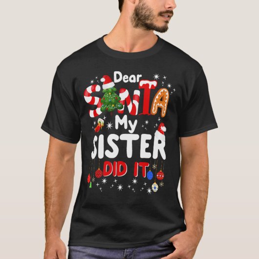 サンタ親愛ー姉がクリスマスの贈りおもしろい物をした Tシャツ (正面)