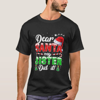 サンタ親愛ー姉がクリスマス女子おもしろいをやった Tシャツ