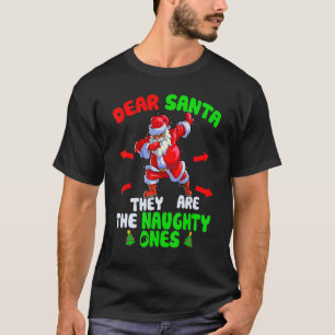サンタ親愛ー彼らはいけなワンダブサンタブラックC Tシャツ