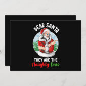 サンタ親愛ー彼らは一ついけなのクリスマス 招待状 (正面/裏面)