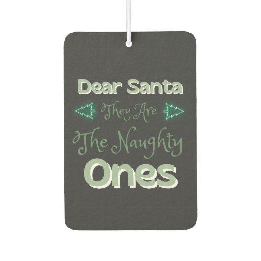 サンタ親愛ー彼らは一ついけなの幸せクリスマス カーエアーフレッシュナー (正面)