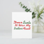 サンタ親愛ー私の兄弟のせいだった シーズンポストカード (スタンド正面)