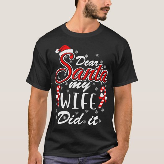 サンタ親愛ー私の妻がやった Tシャツ (正面)