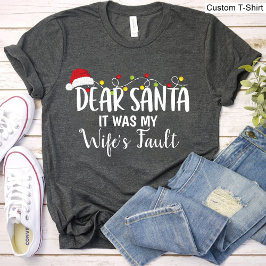 サンタ親愛ー私の妻の悪いクリスマスだっおもしろいた Tシャツ