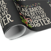 サンタ親愛ー私は妹のクリスマスより良かった ラッピングペーパー (ロールコーナー)