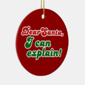 サンタ親愛ー説明できる！ セラミックオーナメント (右)