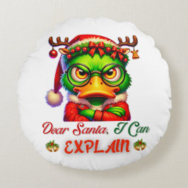 サンタ親愛ー説明できる ラウンドクッション
