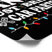 サンタ親愛ー車の部品を持って来るおもしろいクリスマスメカ ポスター (角)