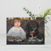 サンタ親愛ー |おもしろいクリスマスいい写真 シーズンカード (スタンド正面)