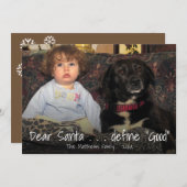 サンタ親愛ー |おもしろいクリスマスいい写真 シーズンカード (正面/裏面)