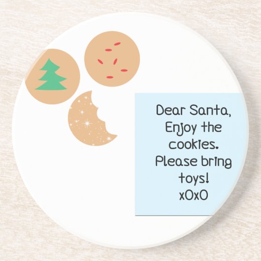 サンタ親愛ー – おもちゃを持ってきて コースター (正面)