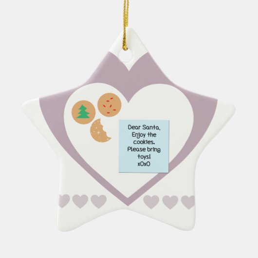 サンタ親愛ー – おもちゃを持ってきて セラミックオーナメント (正面)