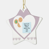 サンタ親愛ー – おもちゃを持ってきて セラミックオーナメント (左)