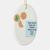 サンタ親愛ー – おもちゃを持ってきて セラミックオーナメント (右)