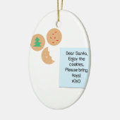 サンタ親愛ー – おもちゃを持ってきて セラミックオーナメント (左)
