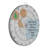 サンタ親愛ー – おもちゃを持ってきて ダーツボード (正面左)