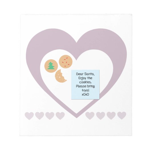 サンタ親愛ー – おもちゃを持ってきて ノートパッド (正面)