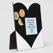 サンタ親愛ー – おもちゃを持ってきて フォトプラーク (側面)