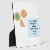 サンタ親愛ー – おもちゃを持ってきて フォトプラーク (側面)