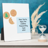 サンタ親愛ー – おもちゃを持ってきて フォトプラーク (側面)