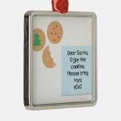 サンタ親愛ー – おもちゃを持ってきて メタルオーナメント (右)