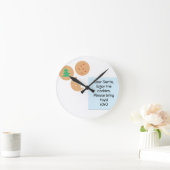 サンタ親愛ー – おもちゃを持ってきて ラウンド壁時計 (ホーム)