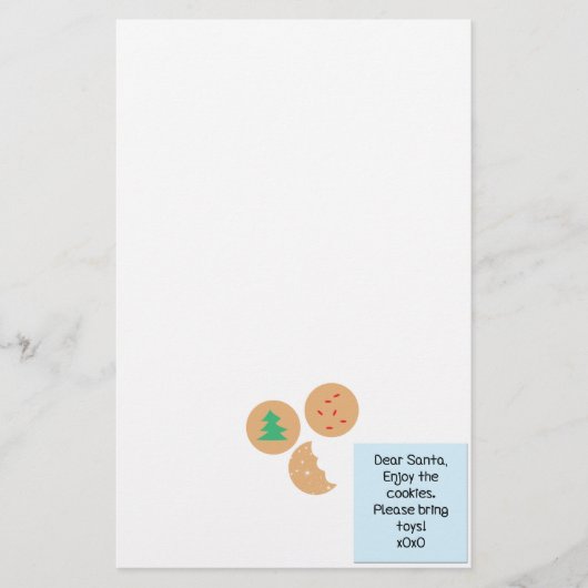 サンタ親愛ー – おもちゃを持ってきて 便箋 (正面)