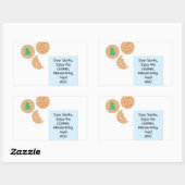 サンタ親愛ー – おもちゃを持ってきて 長方形シール (シート)