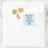 サンタ親愛ー – おもちゃを持ってきて 長方形シール (バッグ)