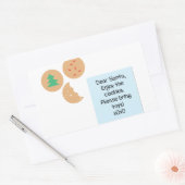 サンタ親愛ー – おもちゃを持ってきて 長方形シール (封筒)