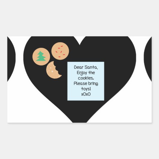 サンタ親愛ー – おもちゃを持ってきて 長方形シール (正面)