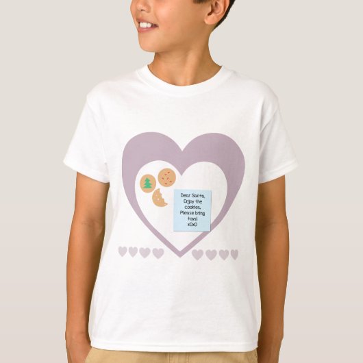 サンタ親愛ー – おもちゃを持ってきて Tシャツ (正面)