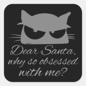 サンタ親愛ー、なぜ私に取り憑かれているの？ スクエアシール (正面)