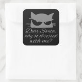 サンタ親愛ー、なぜ私に取り憑かれているの？ スクエアシール (バッグ)