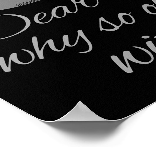 サンタ親愛ー、なぜ私に取り憑かれているの? ポスター (角)