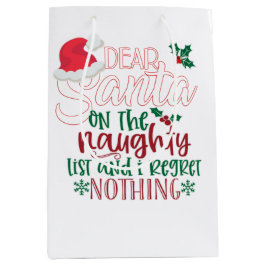 サンタ親愛ー・イー・ノリ ミディアムペーパーバッグ
