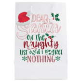 サンタ親愛ー・イー・ノリ ミディアムペーパーバッグ (裏面)