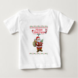 サンタ親愛ー | クリスマス2024の結婚 ベビーTシャツ