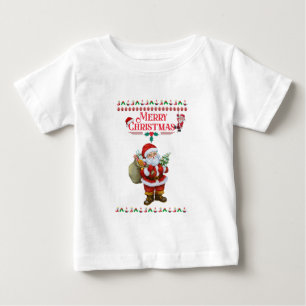 サンタ親愛ー クリスマス2024の結婚 ベビーTシャツ