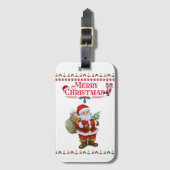 サンタ親愛ー | クリスマス2024の結婚 ラゲッジタグ (正面縦)