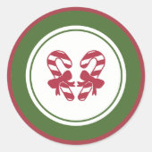 サンタ親愛ー – サンタクロースへの手紙封筒用シール ラウンドシール (正面)