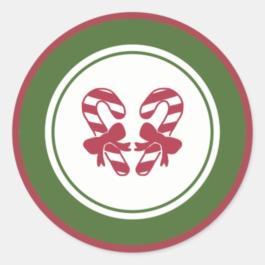 サンタ親愛ー – サンタクロースへの手紙封筒用シール ラウンドシール (正面)