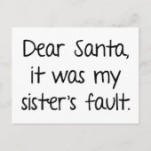 サンタ親愛ー、妹のせいだったんだ シーズンポストカード (正面)