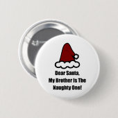 サンタ親愛ー、私の弟が一ついけなだ 缶バッジ (正面&裏面)