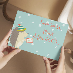 サンタ親愛ー、良い定義!クリスマスおもしろい ポストカード