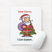 サンタ親愛ー、説明できる – クリスマおもしろいス マウスパッド (マウス)