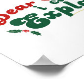 サンタ親愛ー、説明できる – クリスマお洒落ス ポスター (角)