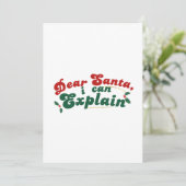 サンタ親愛ー、説明できる – クリスマスおもしろいカード シーズンカード (スタンド正面)